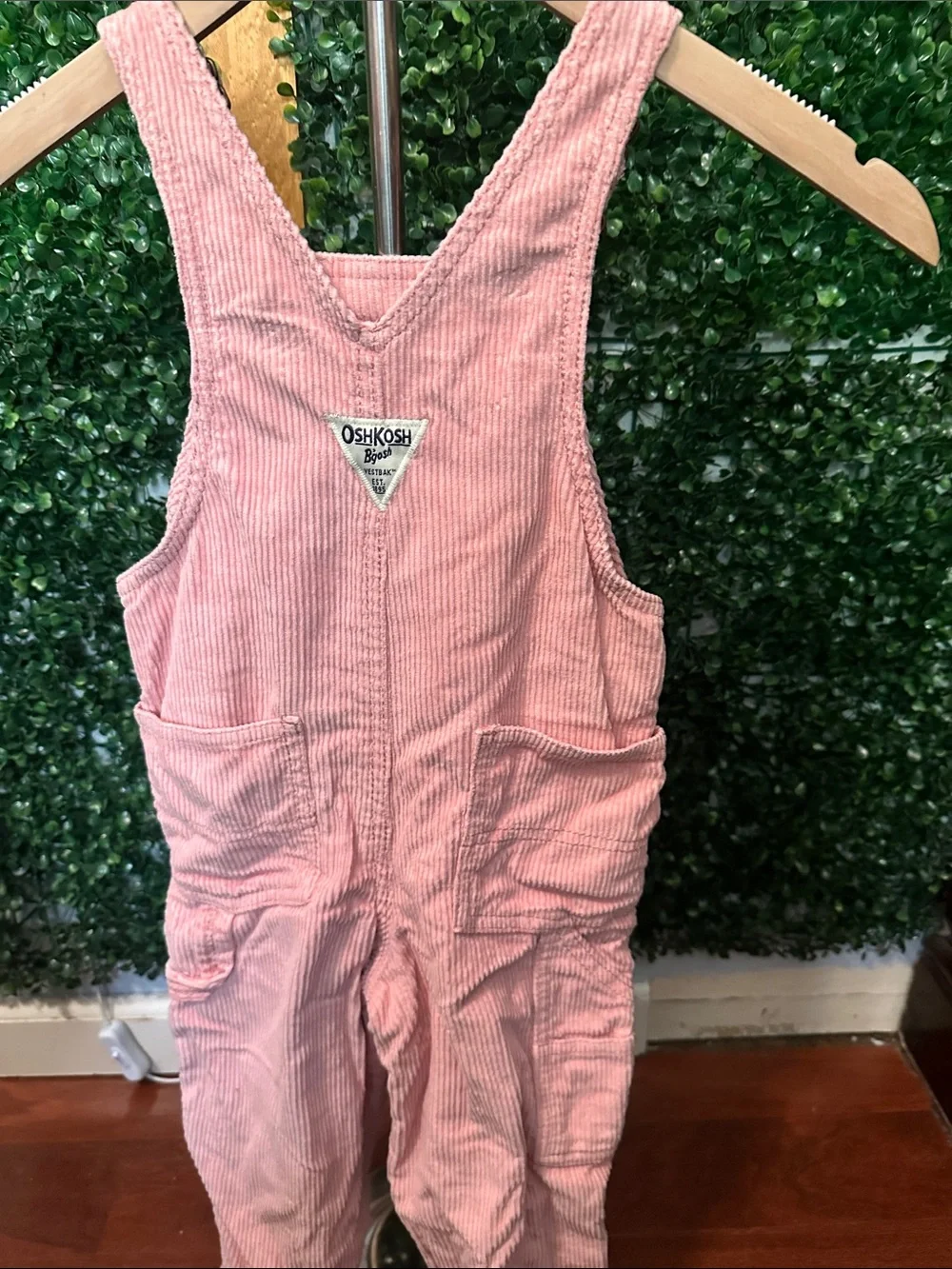 OshKosh B'gosh Rose Pink Corduroy Overalls for Kids
